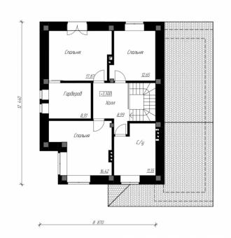 Проект просторного двухэтажного дома